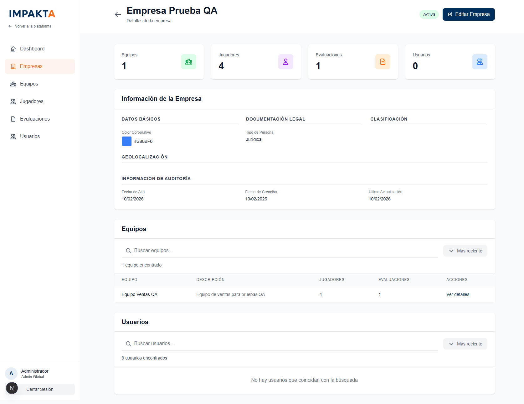 Impakta Jugadores - Captura 4