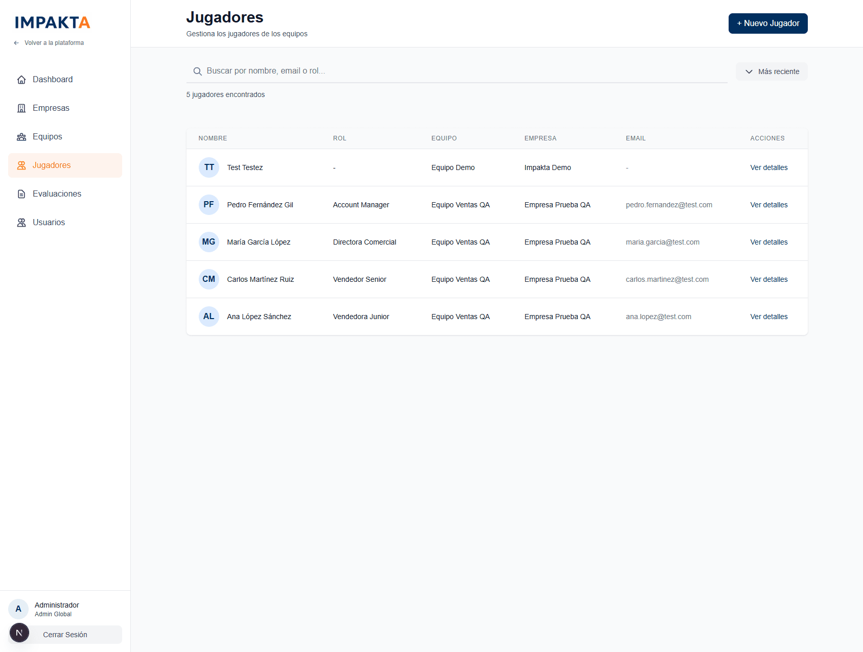 Impakta Jugadores - Captura 7